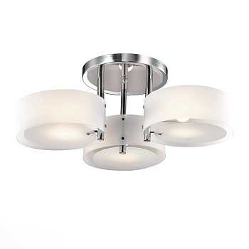 Люстра потолочная Хром/Белый E27 3*60Вт SL483.502.03 EVOLUCE