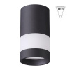 Св-к накл.IP20 GU10 9W 220-240V ELINA черный B NOVOTECH