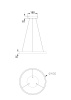 Подвесной светильник 25Вт 4000K Латунь IP20 Rim MOD058PL-L22BS4K Technical