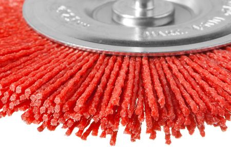 Профессионал. Щетка дисковая для дрели, нейлоновая проволока с абразивным покрытием, 75мм ЗУБР