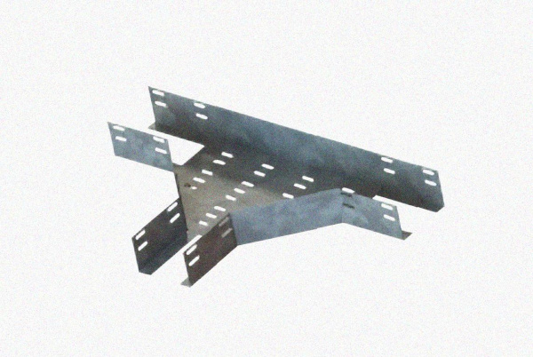 Лоток тройниковый перфорированный ОТ 100х50 УТ1,5, горячее цинкование, S1,5