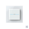 Сенсорный проходной выключатель Quadro 1 клавиша 1 пост Белый Livolo