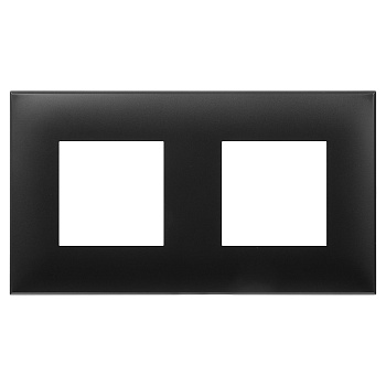 Рамка "Avanti", "Черный матовый", 2 поста (4 мод.) DKC