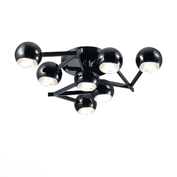 Люстра потолочная Черный/Черный, Серебристый E14 7*40Вт SL853.402.07 ST LUCE