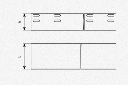 Лоток глухой ЛМГ 400х150х2000 УХЛ1, горячее цинкование, S1,5