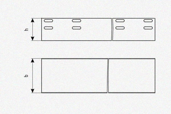 Лоток глухой ЛМГ 400х150х2000 УХЛ1, горячее цинкование, S1,5