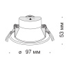 Встраиваемый светильник 7Вт 2800-6000K Белый IP20 Stockton DL015-6-L7W Technical