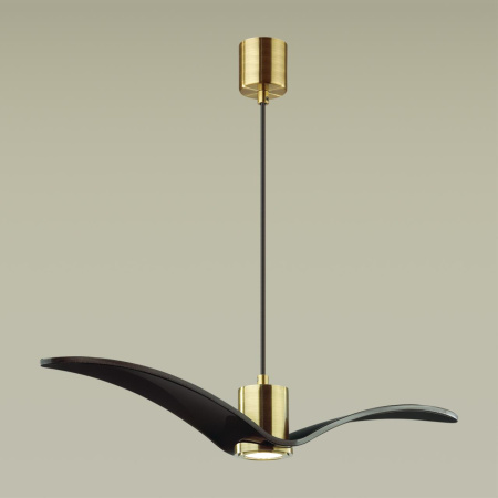 Подвес GU10 1*5W BIRDS чёрный/бронзовый/стекло C ODEON LIGHT