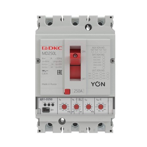 Выключатель автоматический ВА YON MD100N-MR1 3П 100А 40кА Ir 0.4…1xIn Isd 1.5…10xIn DKC