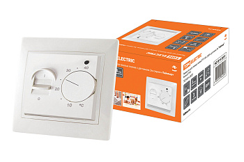 Термостат для теплых полов ТТП 16А 250В с датчиком 3м "Таймыр" белый TDM Термостат для теплых полов ТТП 16А 250В с датчиком 3м "Таймыр" белый TDM