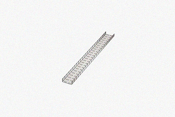 Лоток замковый перфорированный ЛМЗ 400х65х2000 УТ1,5, горячее цинкование, S1,2