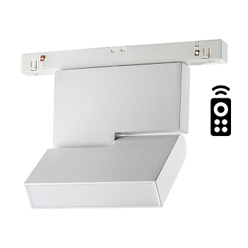 Трековый св-к димм.с ДУ,со сменой цв.темп.IP20 LED 3000~6500К 10W 48V белый FLUM NOVOTECH
