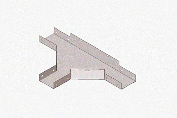Лоток тройниковый замковый глухой ОТЗГ 300х200 УХЛ1, горячее цинкование, S1,5