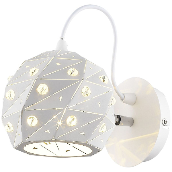 Светильник настенный Белый/Белый, Прозрачный E27 1*60Вт WE263.01.001 WERTMARK