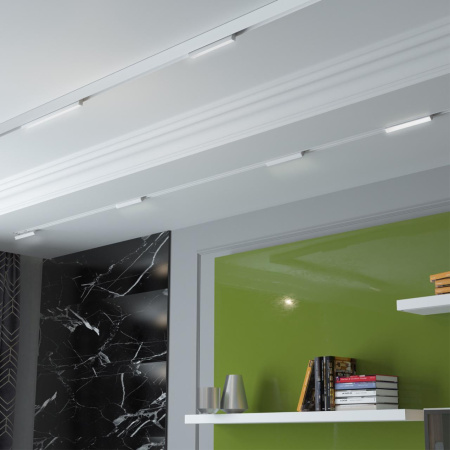 Трековый св-к для низков.шинопровода IP20 LED 4000K 12W 48V FLUM белый F NOVOTECH