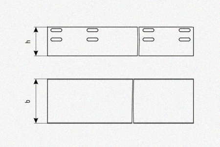 Лоток глухой ЛМГ300х60х2000 УХЛ1, горячее цинкование, S1,5