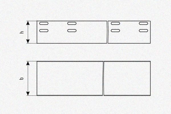 Лоток глухой ЛМГ300х60х2000 УХЛ1, горячее цинкование, S1,5
