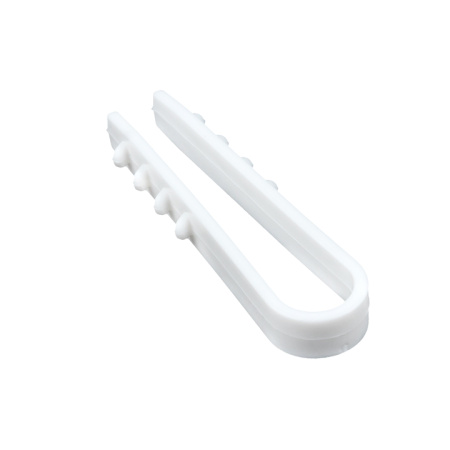 Дюбель-хомут для круглого кабеля (5-10мм) белый (50шт) PROxima EKF