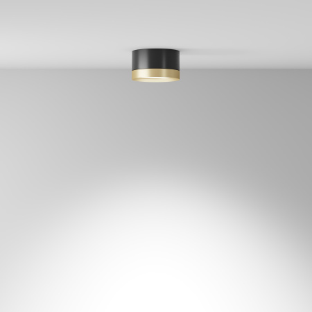 Потолочный светильник 1*GX53 15Вт Черный с Золотом IP20 Ceiling & Wall C086CL-GX53-SRD-BG Technical Maytoni
