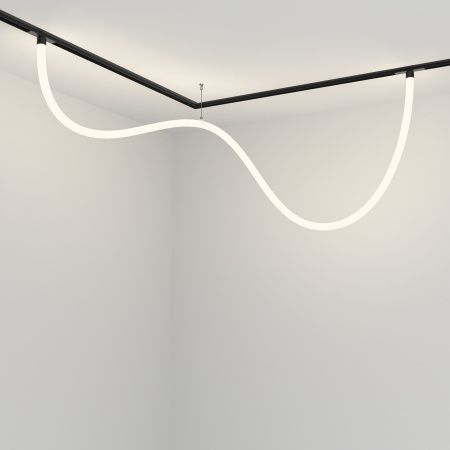 Трековый подвесной светильник LED 50Вт Черный IP20 Magnetic track system Exility TR101-2-50W4K-B Technical Maytoni