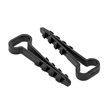 Дюбель-хомут (6х12 мм) для плоского кабеля черный (50 шт) PROxima EKF