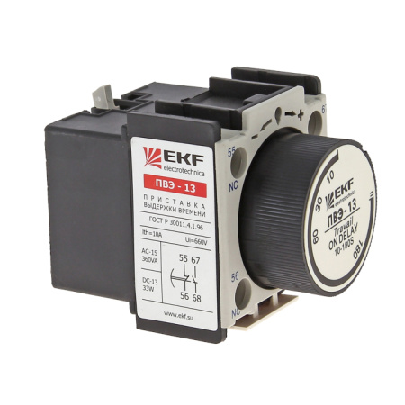 Приставка выдержки времени включения ПВЭ-13 10-180сек NO+NC PROxima EKF