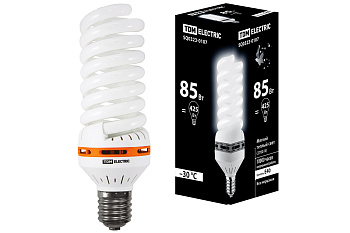 Лампа энергосберегающая КЛЛ-FS-85 Вт-2700 К–Е40 (85х265 мм) TDM
