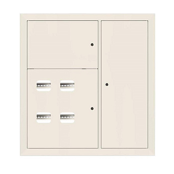 Щит этажный 4 кв, RAL9001 (1000х950х150) Basic EKF