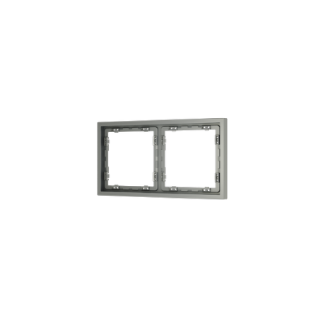 Рамка пластиковая Voltum S70 на 2 поста, (сталь)