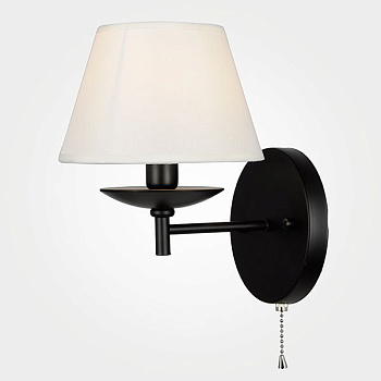 Бра с абажуром 1*E14 40Вт черный IP20 Hotel (60060/1 черный) Eurosvet