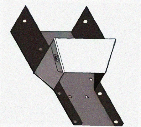 Лоток переходной замковый ЛПЗ 150х100-100х50 УХЛ1, горячее цинкование S1,5