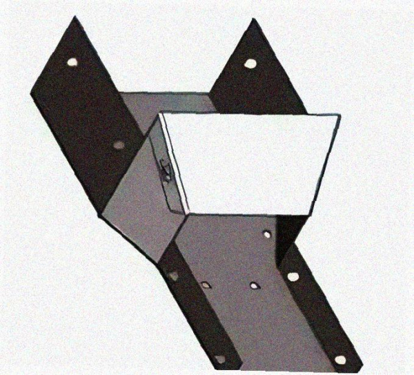 Лоток переходной замковый ЛПЗ 150х100-100х50 УХЛ1, горячее цинкование S1,5