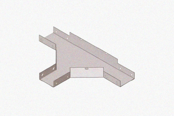 Лоток тройниковый замковый перфорированный ОТЗ 150х110 УХЛ1, горячее цинкование, S1,0