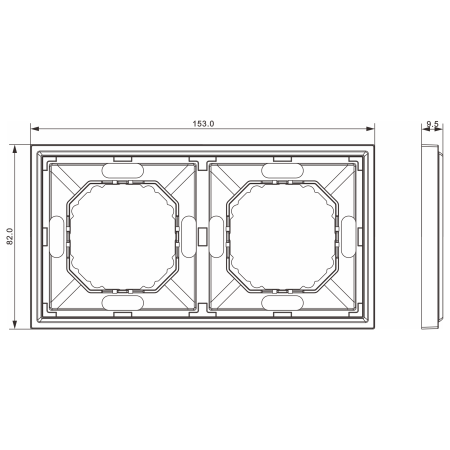 Donel S08 Podium матовый титан рамка 2-я, серия DB