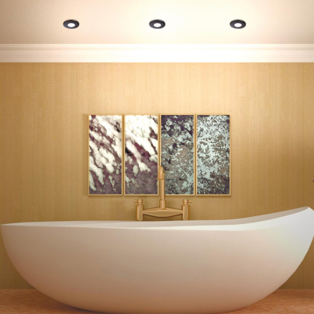 Св-к встр.св/д димм.,смена цв.темп.IP65 LED 3000К/4000К/5000К 8W 220V черный REGEN NOVOTECH