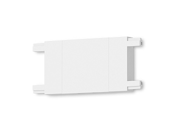 Коннектор прямой для накладного шинопровода Magnetic Ultra Slim GV1107 WH белый 46*26*26 Ambrella Light