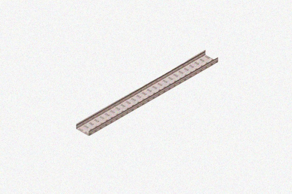 Лоток замковый глухой ЛМЗГ 300х65х3000 УТ1,5, горячее цинкование, S1,5