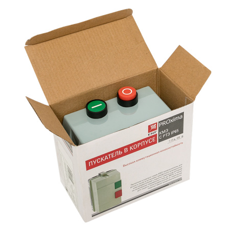 Пускатель в корпусе КМЭ 9А 400В с РТЭ Ir-0,63-1А IP65 PROxima EKF