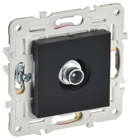 SKANDY Розетка TV проходная SK-A17Bl черный IEK