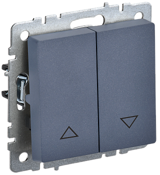 BRITE Выключатель жалюзи 10А ВС10-1-5-БрМ маренго IEK