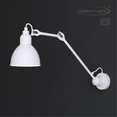 Бра на кронштейне Е14 1*40W ARTA белый B ODEON LIGHT Бра на кронштейне Е14 1*40W ARTA белый B ODEON LIGHT