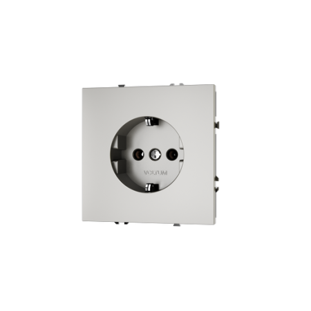Розетка встраиваемая Voltum S70 с заземлением 16А, (шелк)