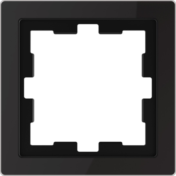 MERTEN D-Life Рамка горизонт/вертик 1 мест . черный оникс  IP20 Schneider Electric