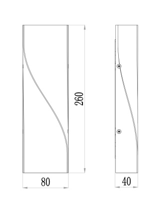 Бра 11Вт 3000K Белый IP20 Twist O040WL-L11W3K Outdoor