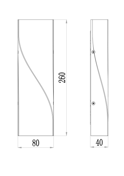 Бра 11Вт 3000K Белый IP20 Twist O040WL-L11W3K Outdoor