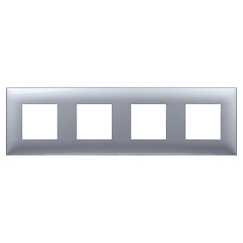 Рамка "Avanti", "Закаленная сталь", 4 поста (8 мод.) DKC