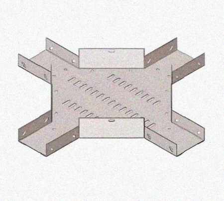Лоток крестообразный перфорированный КМ 600х80 У3, окрашенный, S1,5