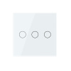 Сенсорный выключатель Livolo 3 клавиши 1 пост Белый UK стандарт VL-B603-3WG