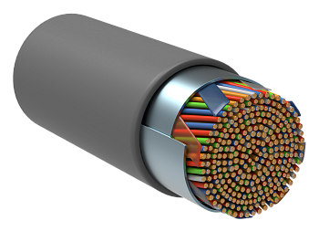 ITK Витая пара F/UTP кат.5E 10х2х24AWG solid PVC серый (500м)