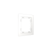 Рамка стеклянная Voltum S70 на 1 пост, (белый, матовый, стекло)